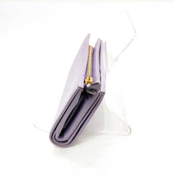 No Tariff Gucci Wallet Purple Leather #195437G15 - Picture 3 of 8